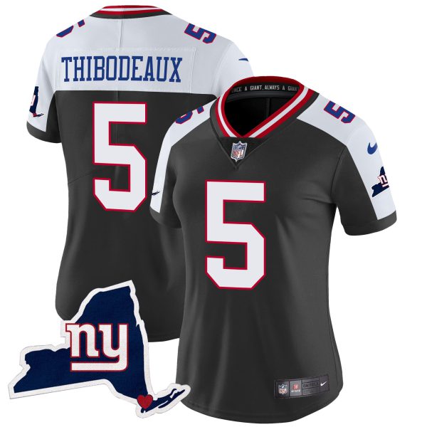 Women's Giants New York State Map Patch Limited Jersey V2 - All Stitched - Image 3