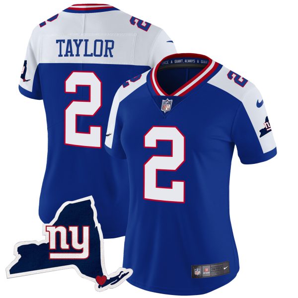 Women's Giants New York State Map Patch Limited Jersey V2 - All Stitched - Image 9