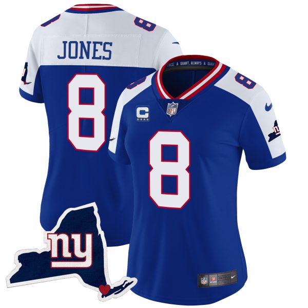 Women's Giants New York State Map Patch Limited Jersey V2 - All Stitched - Image 10