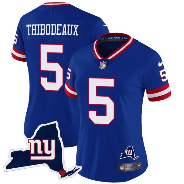 Women's Giants New York State Map Patch Limited Jersey V2 - All Stitched - Image 13