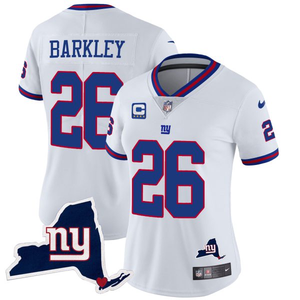 Women's Giants New York State Map Patch Limited Jersey V2 - All Stitched - Image 17