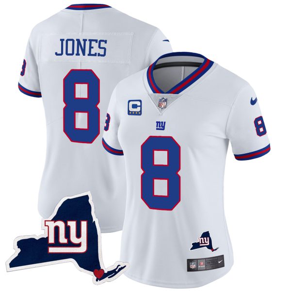 Women's Giants New York State Map Patch Limited Jersey V2 - All Stitched - Image 20