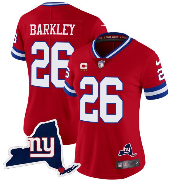 Women's Giants New York State Map Patch Limited Jersey V2 - All Stitched - Image 22