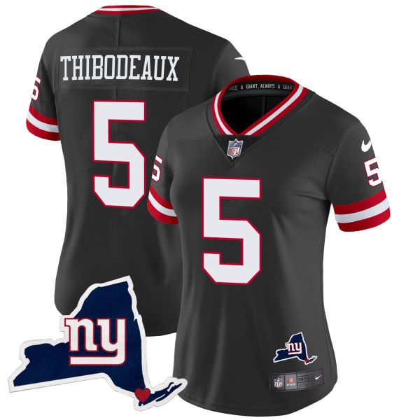 Women's Giants New York State Map Patch Limited Jersey V2 - All Stitched - Image 28