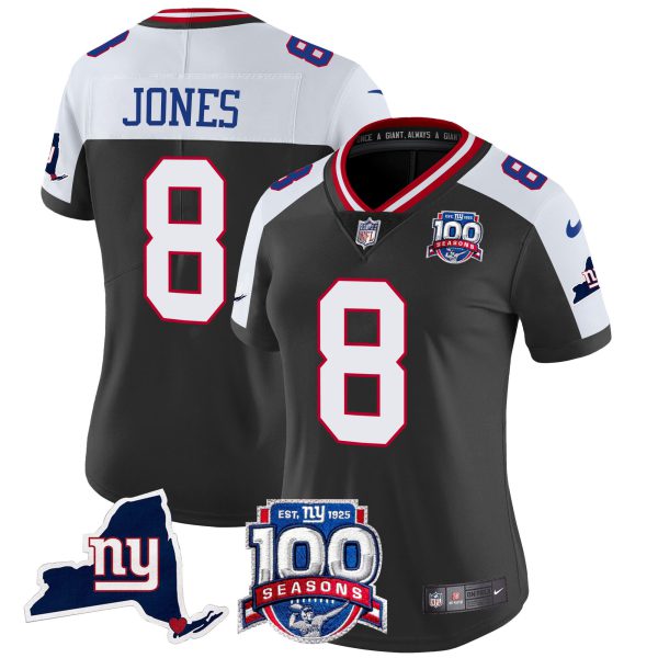 Women's New York Giants 100th Season & State Patch Vapor Limited Jersey - All Stitched - Image 2