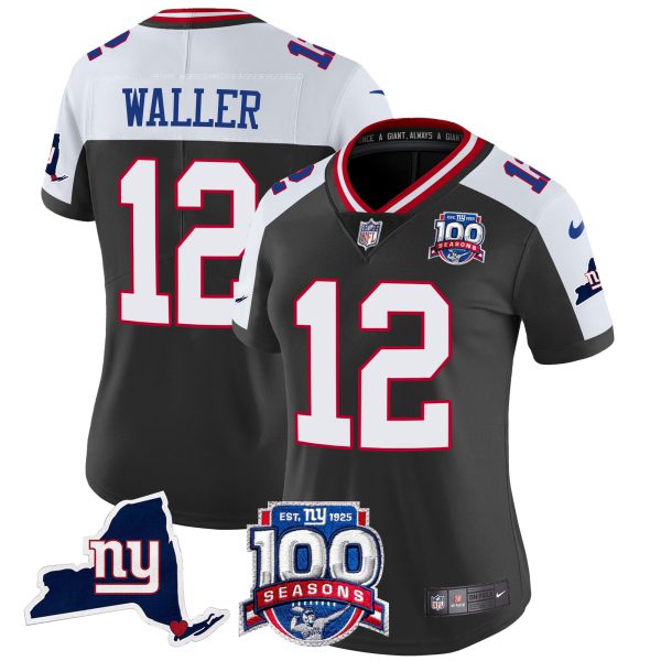 Women's New York Giants 100th Season & State Patch Vapor Limited Jersey - All Stitched - Image 5