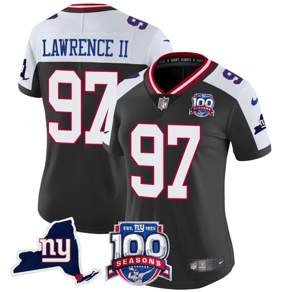 Women's New York Giants 100th Season & State Patch Vapor Limited Jersey - All Stitched - Image 7