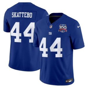 Cameron Skattebo #44 New York Giants Royal Blue Jersey - All Stitched