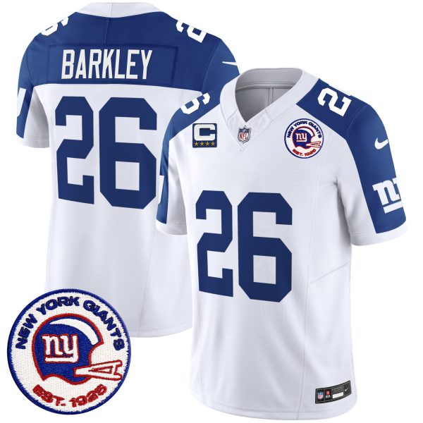 Giants 1925 Ptach Inverted Vapor Limited Jersey - All Stitched - Image 2