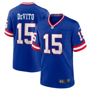 Tommy DeVito New York Giants Alternate Jersey - Royal - All Stitched