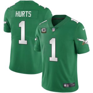 Youth's Eagles Kelly Green Gold Jersey - All Stitched