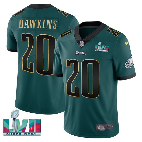 Youth's Eagles Super Bowl Patch Vapor Jersey - All Stitched - Image 5