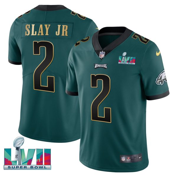 Youth's Eagles Super Bowl Patch Vapor Jersey - All Stitched - Image 8