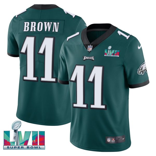 Youth's Eagles Super Bowl Patch Vapor Jersey - All Stitched - Image 15
