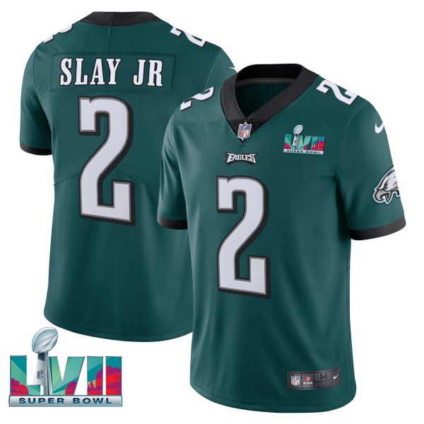Youth's Eagles Super Bowl Patch Vapor Jersey - All Stitched - Image 17