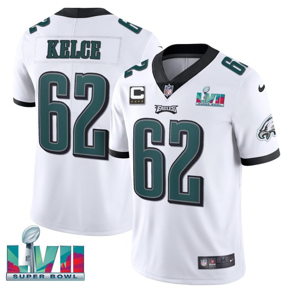 Youth's Eagles Super Bowl Patch Vapor Jersey - All Stitched - Image 25