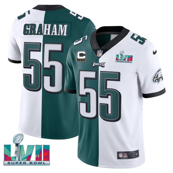 Youth's Eagles Super Bowl Patch Vapor Jersey - All Stitched - Image 40