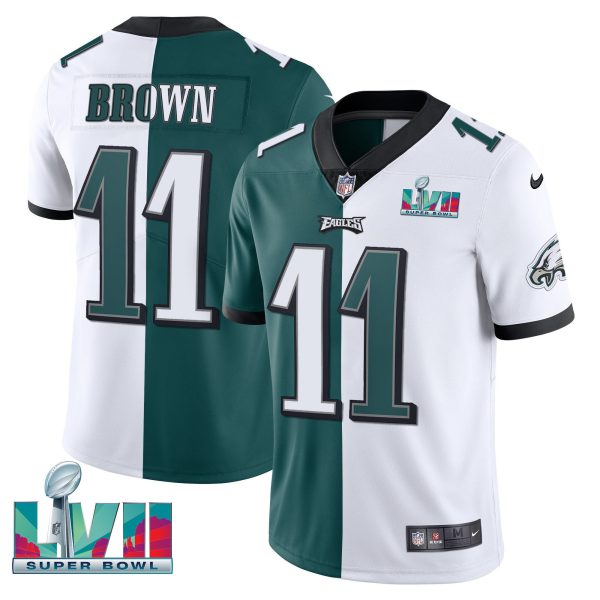 Youth's Eagles Super Bowl Patch Vapor Jersey - All Stitched - Image 42