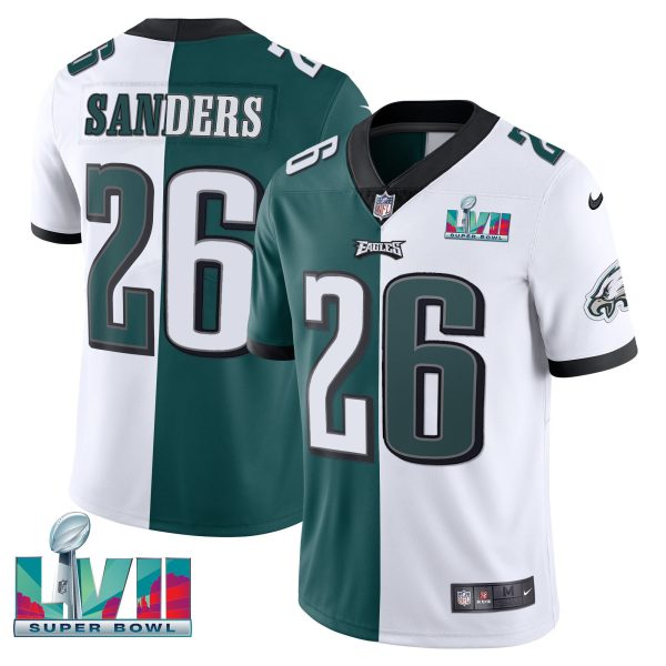 Youth's Eagles Super Bowl Patch Vapor Jersey - All Stitched - Image 45