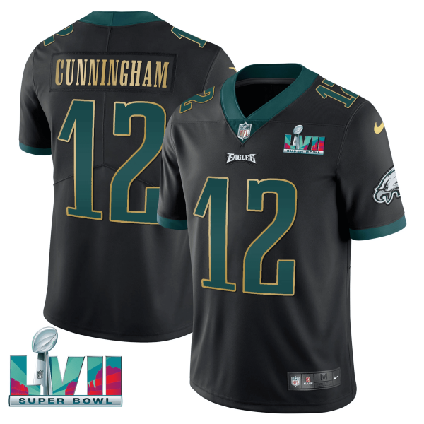 Youth's Eagles Super Bowl Patch Vapor Jersey - All Stitched - Image 48