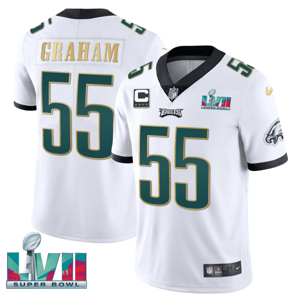 Youth's Eagles Super Bowl Patch Vapor Jersey - All Stitched - Image 58