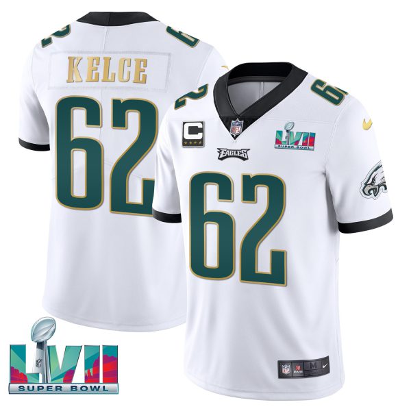 Youth's Eagles Super Bowl Patch Vapor Jersey - All Stitched - Image 61
