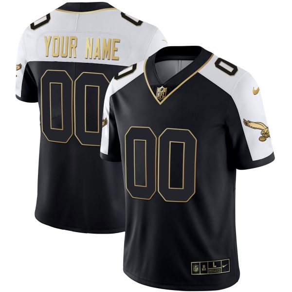 Eagles Gold & Kelly Vapor Custom Jersey - All Stitched - Image 8