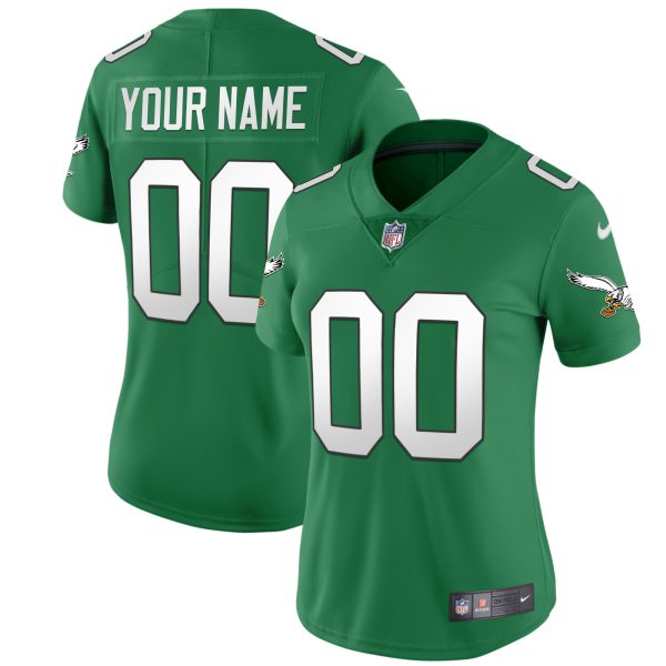 Eagles Gold & Kelly Vapor Custom Jersey - All Stitched - Image 10