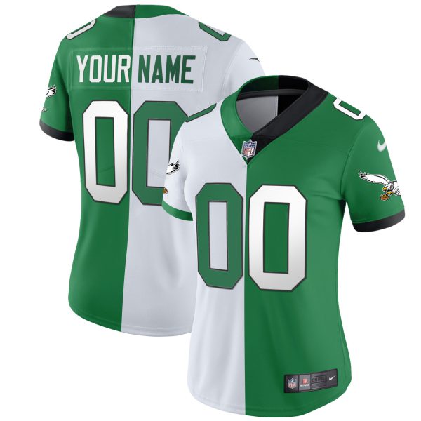Eagles Gold & Kelly Vapor Custom Jersey - All Stitched - Image 12