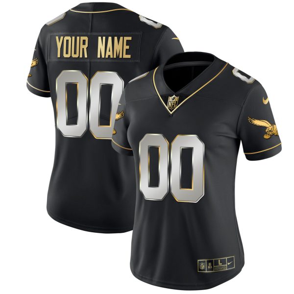 Eagles Gold & Kelly Vapor Custom Jersey - All Stitched - Image 13