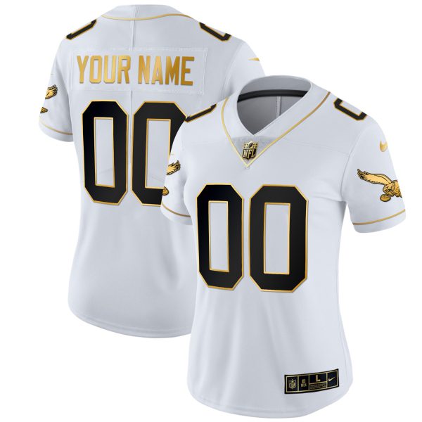 Eagles Gold & Kelly Vapor Custom Jersey - All Stitched - Image 14