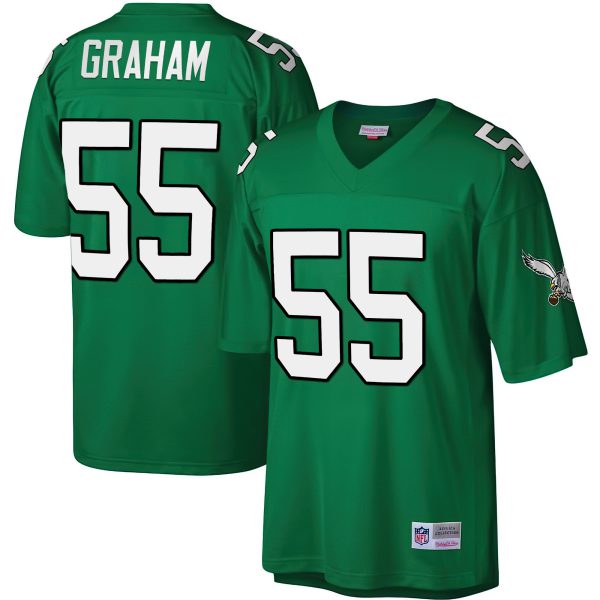 Eagles Big & Tall 1990 Retired Kelly Green Jersey - All Stitched - Image 5
