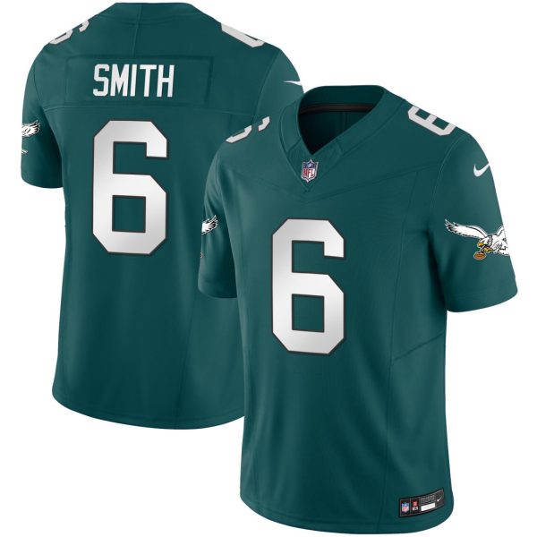 DeVonta Smith Philadelphia Eagles Midnight Green F.U.S.E Jersey - All Stitched