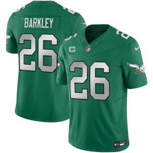 Saquon Barkley Philadelphia Eagles Kelly Green Jersey - All Stitched