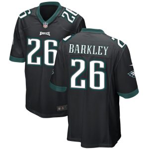 Saquon Barkley Philadelphia Eagles Black Jersey - All Stitched