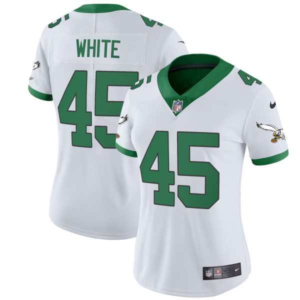 Women's Eagles Throwback Kelly Vapor Limited Jersey V2 - All Stitched - Image 3