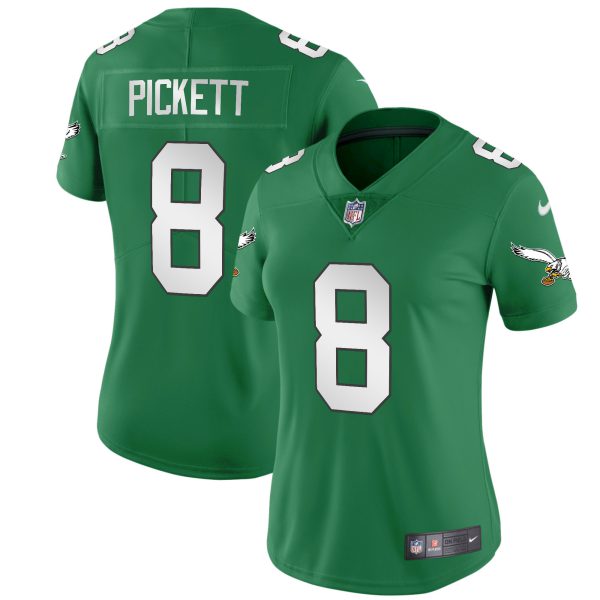 Women's Eagles Throwback Kelly Vapor Limited Jersey V2 - All Stitched - Image 7