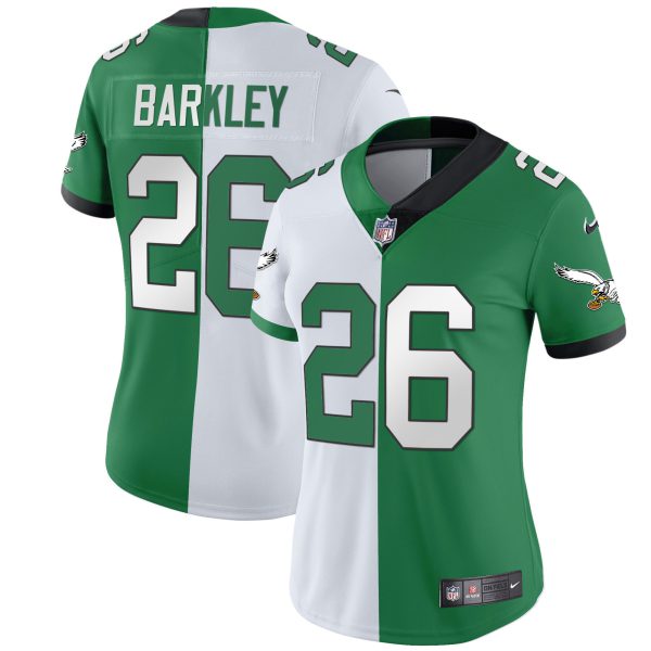 Women's Eagles Throwback Kelly Vapor Limited Jersey V2 - All Stitched - Image 16