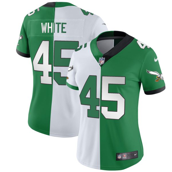 Women's Eagles Throwback Kelly Vapor Limited Jersey V2 - All Stitched - Image 18