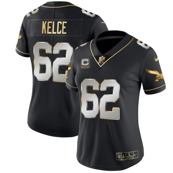 Women's Eagles Throwback Kelly Vapor Limited Jersey V2 - All Stitched - Image 25