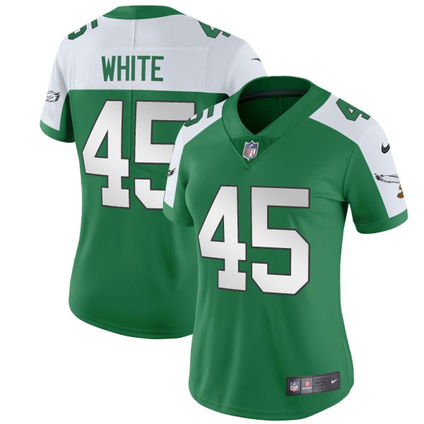 Women's Eagles Throwback Kelly Vapor Limited Jersey V2 - All Stitched - Image 28