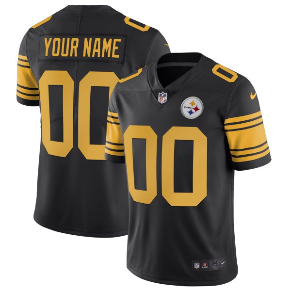Men's Steelers Gold and Split Custom Name and Number - All Stitched - Image 4