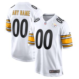 Steelers Game White and Game Back Custom Name and Number - All Stitched