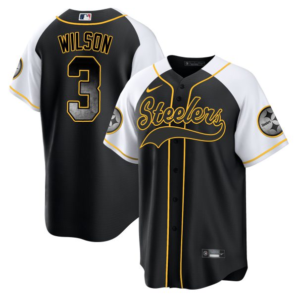 Men's Steelers Arch Smoke Baseball Jersey - All Stitched - Image 8