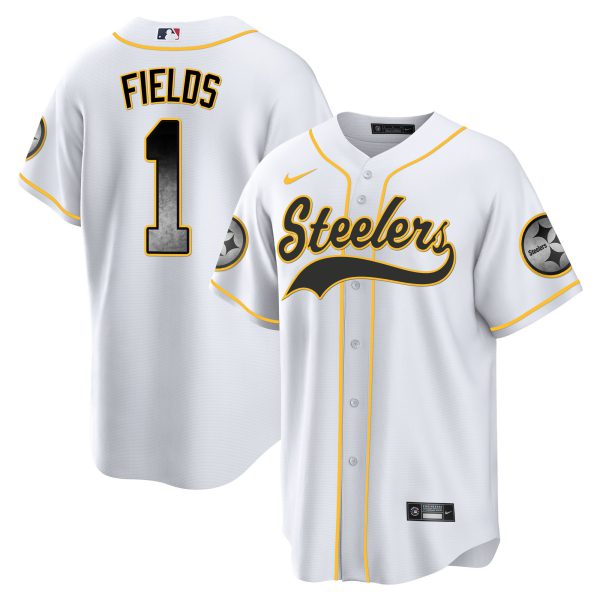 Men's Steelers Arch Smoke Baseball Jersey - All Stitched - Image 16