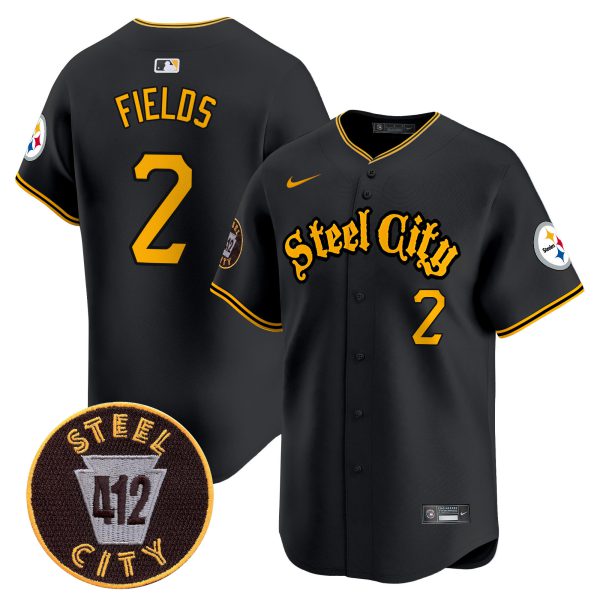 Men's Steelers 412 Patch Vapor Premier Limited Jersey - All Stitched - Image 2