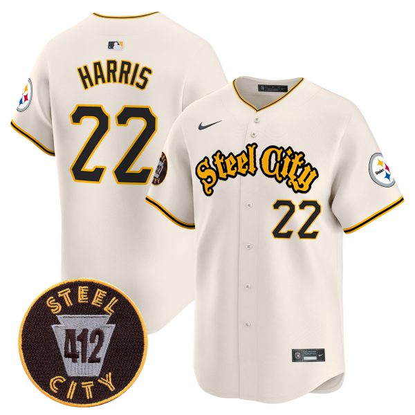 Men's Steelers 412 Patch Vapor Premier Limited Jersey - All Stitched - Image 13
