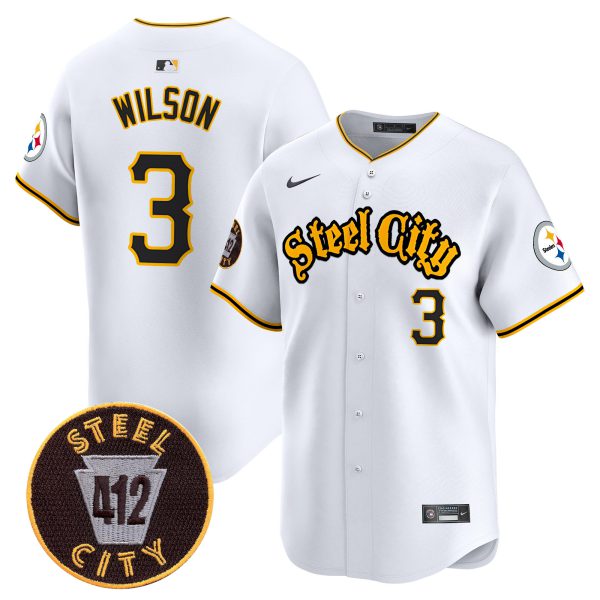 Men's Steelers 412 Patch Vapor Premier Limited Jersey - All Stitched - Image 17