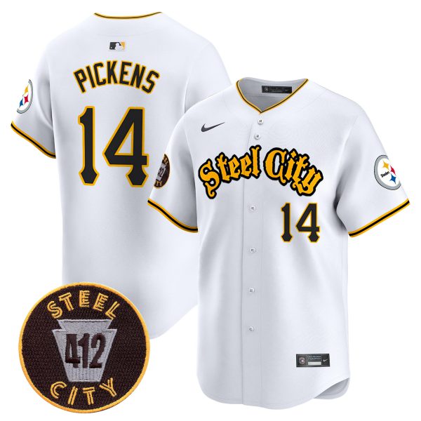 Men's Steelers 412 Patch Vapor Premier Limited Jersey - All Stitched - Image 20