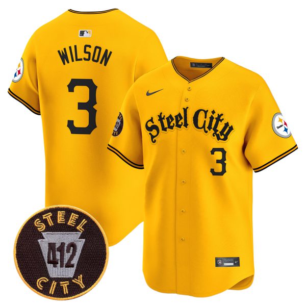 Men's Steelers 412 Patch Vapor Premier Limited Jersey - All Stitched - Image 25